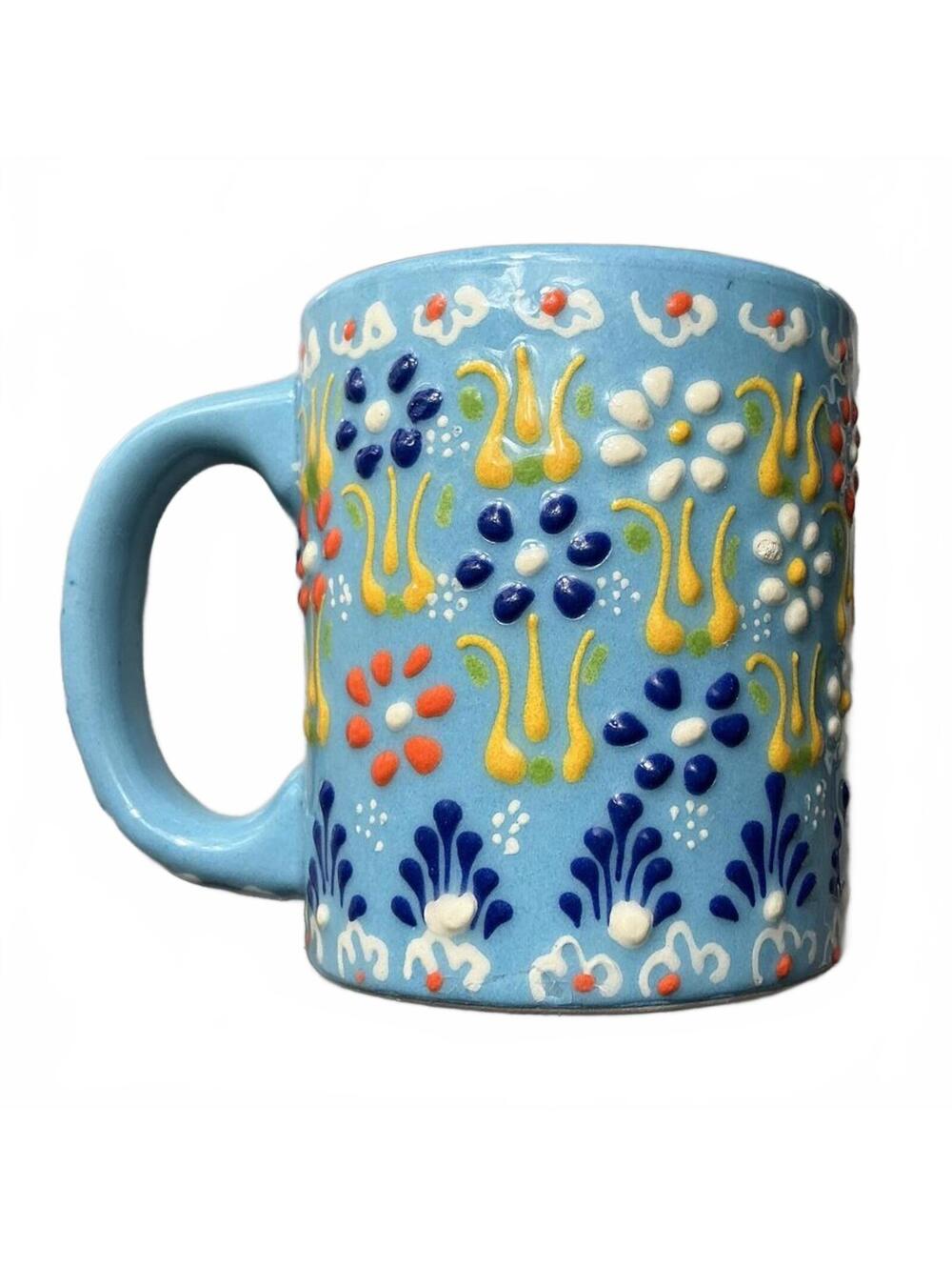 Hand-painted in Kutahya Turkey Table-Works Signed Cup Mug